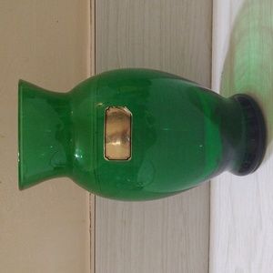 Vintage Forest Green Anchor Hocking Vase
